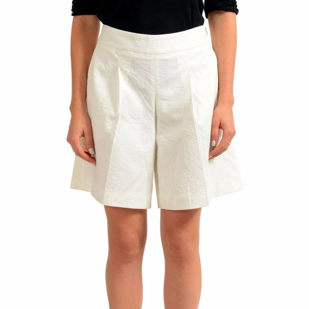 Hugo Boss "Tylena" Off-White Casual Shorts US 4 IT 40